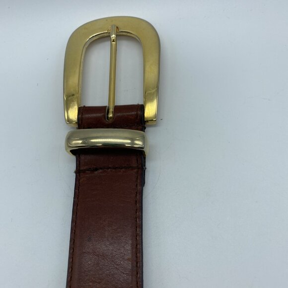 Unbranded Brown Genuine Leather Belt 5163 Women's Size M - Picture 4 of 12